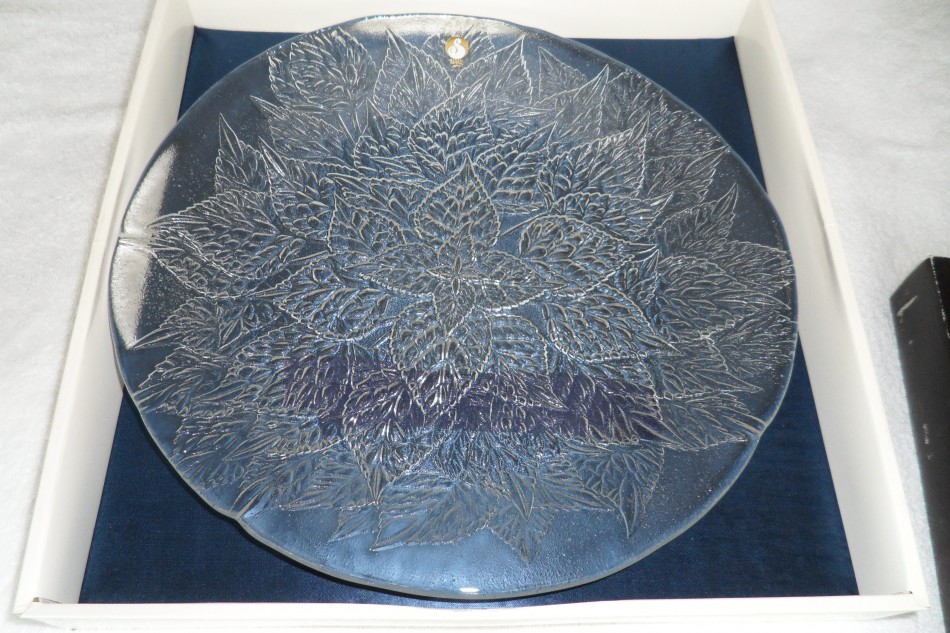 Sasaki elegant crystal cake plate, seldom used